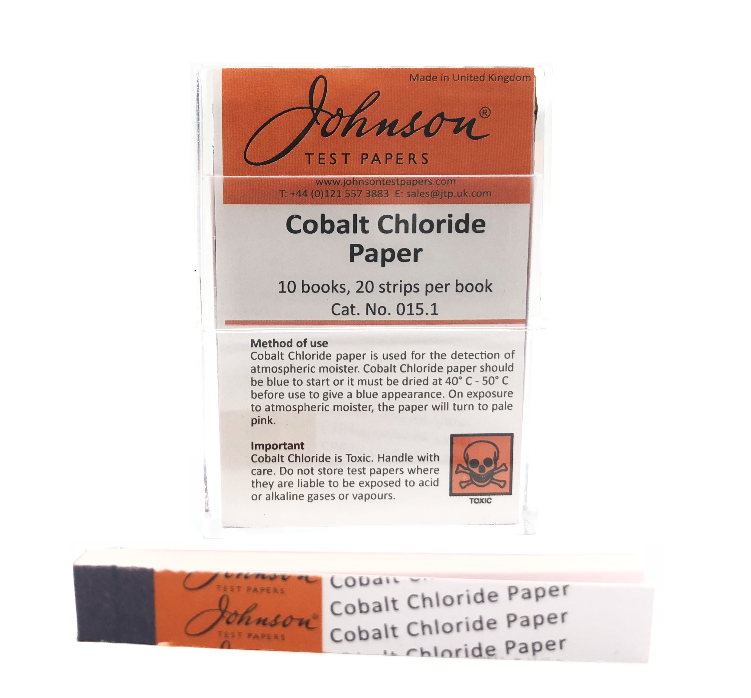 Cobalt Chloride Paper Humidity in air 2% (Relative)